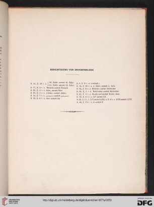 Berichtigung von Druckfehlern