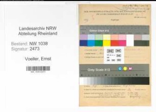 Entnazifizierung Ernst Voeller , geb. 26.09.1901 (Bergmann)