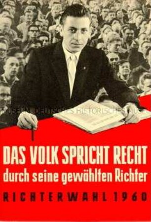 Agitationsschrift der Nationalen Front zur Richterwahl 1960