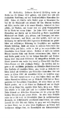 Nekrolog. Johann Heinrich Fölsing