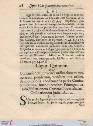 Caput Quintum