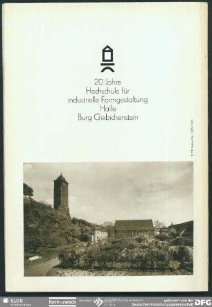 20 Jahre Hochschule für industrielle Formgestaltung Halle Burg Giebichenstein