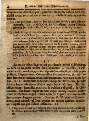 Dissertatio Juris Publici Inauguralis de Jure Exequendi In Imp. : In Specie De Executione Ab Uno der Crayß-außschreibenden Fürsten Altero Impedito Vel Nolente Suscepta