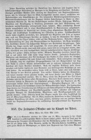 XVI. Die Frühjahrsoffensive und die Kämpfe bei Albert