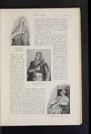 Arthur Krausneck als Pabst Gregor in "König Heinrich"