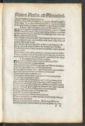 Autori. epistole de bene vivere et agere ad Alexandrum regem