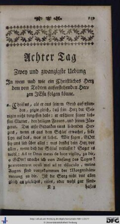 Achter Tag.