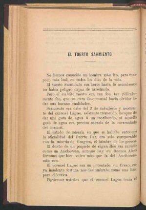 El tuerto Sarmiento