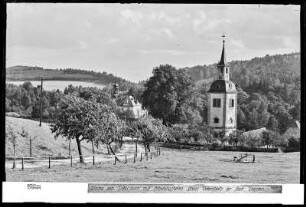 Dittersbach, Kirche und Erholungsheim Schloss Dittersbach der Stadt Dresden