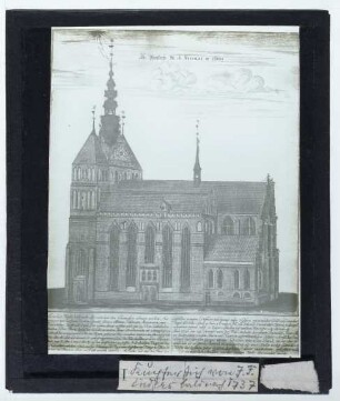 Endersch, Pfarrkirche St. Nikolai in Elbing (Druck) : Kupferstich