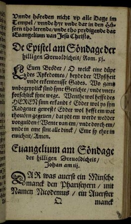 [Episteln und Evangelien.]