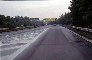 Einfahrt zu B27 nach Tübingen