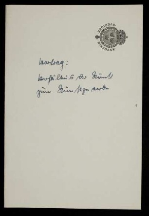 Das Verhältnis der Kunst zum Kunstgewerbe (Manuskripttitel), Göttingen