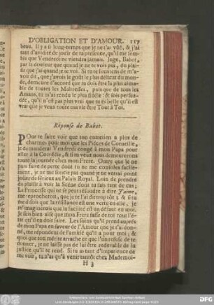 Réponse de Babet.
