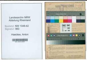 Entnazifizierung Anton Haeckes , geb. 12.12.1900 (Landwirt)