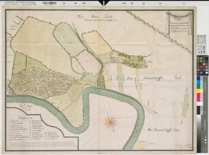 Salzbergen (Salzbergen) Bauerschaft Hummeldorf Ländereien des Hofes Schweving 1755 100 Ruten = 21,9 73 x 97,5 kol. Zeichnung Anton Joseph Thelen Rheina-Wolbeck-Bentlage Nr. 4