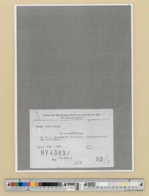 Von K. Eisner gesammelte Broschüren, Zeitungen und Zeitungsmeldungen: Bd. 1