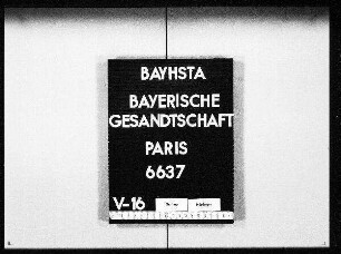 Die Übersendung des Plans der französischen "Compagnie d'Assurance de créances hypothécaires"