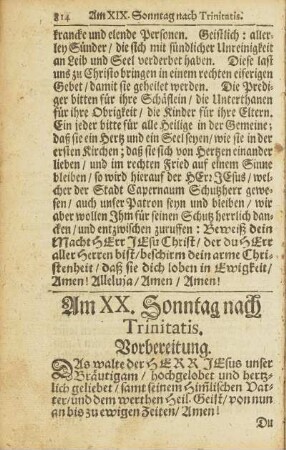 Am XX. Sonntag nach Trinitatis.