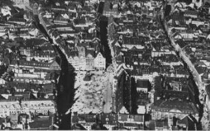 Leipzig: Markt ; Original-Fliegeraufnahme