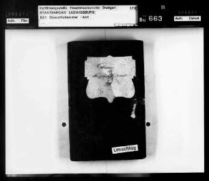 Diarium (Tagebuch) des Obersthofmeisteramts