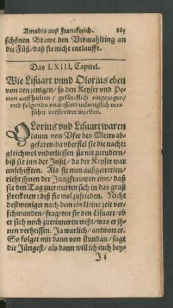 Das LXIII. Capitel.
