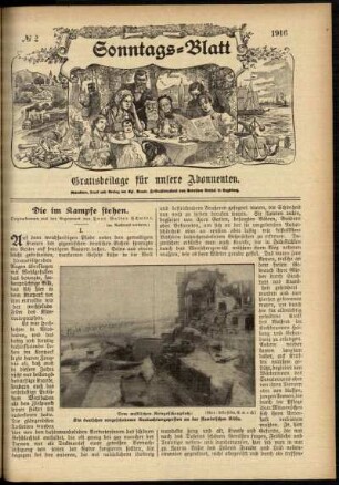 Ausgabe vom Sonntag, den 09. Januar 1916.