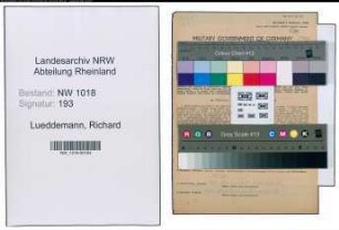 Entnazifizierung Richard Lueddemann , geb. 14.11.1901 (Schlosser)