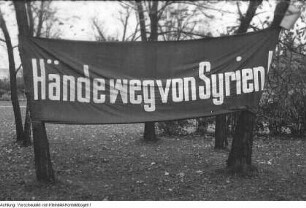 Solidaritätskundgebung für die Unabhängigkeit Syriens, 1957