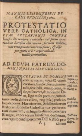 Ad Deum Patrem Domini Nostri Iesu Christi.