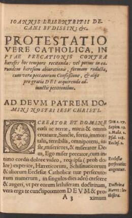 Ad Deum Patrem Domini Nostri Iesu Christi.