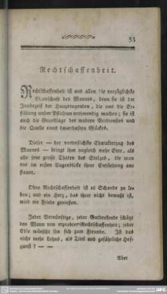 Rechtschaffenheit