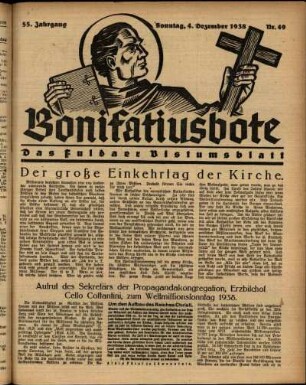 Ausgabe vom Sonntag, den 04. Dezember 1938.