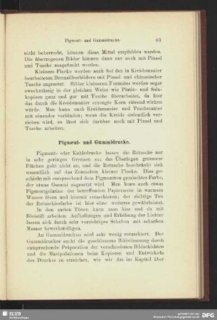 Pigment- und Gummidrucke