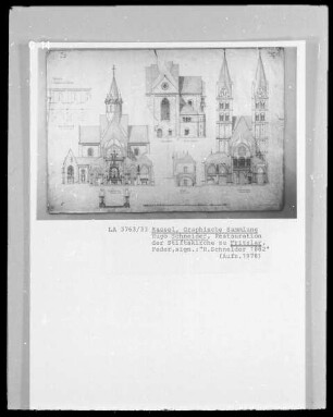 Querschnitt zur Restauration der katholischen Pfarrkirche Sankt Peter zu Fritzlar (ehemalige Stiftskirche, sogenannter Dom)