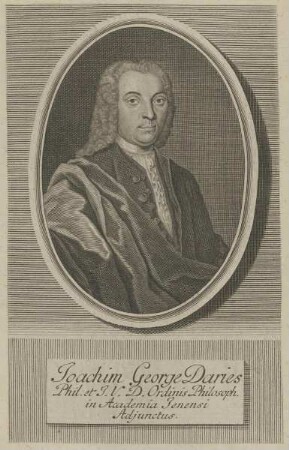 Bildnis des Joachim George Daries