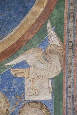 Das neue Jerusalem — Majestas Domini mit Heiligen und Stiftern — Majestas Domini — Adler als Symbol des Evangelistes Johannes