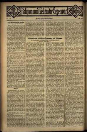 Zweite Ausgabe vom Sonntag, den 16. Juni 1935.