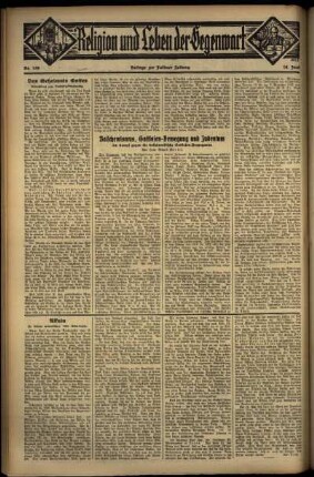 Zweite Ausgabe vom Sonntag, den 16. Juni 1935.