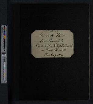 Quartett Fdur für Pianoforte, Violine, Bratsche, Violoncell