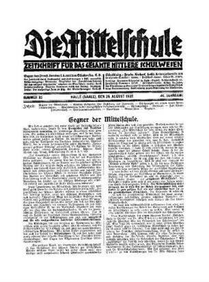 Gegner der Mittelschule