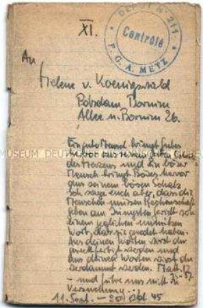 Tagebuch (Band 11) von Harald von Koenigswald mit Betrachtungen zur deutschen Geschichte und Literatur - Familienkonvolut