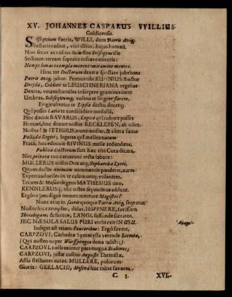 XV. Johannes Casparus