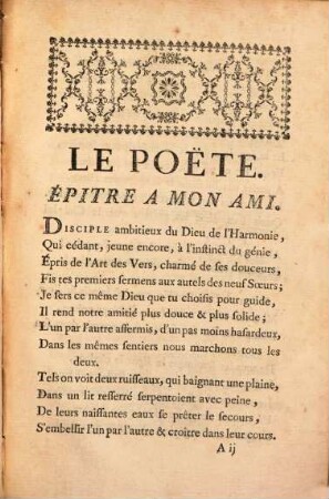 Le poëte : epitre