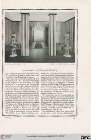 Die Wiener Tapeten-Ausstellung