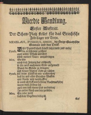 Vierdte Handlung