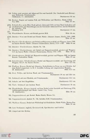 Zinn (Nr. 715-769)