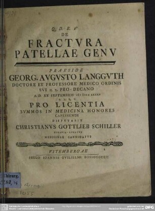 De Fractura Patellae Genu