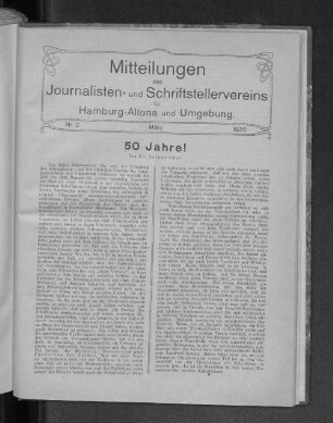 Nr. 2. März. 1920.