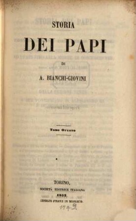 Storia dei Papi, 8